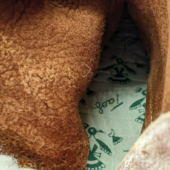 TAOS Leather Western Soft Sole velcroback Brown Booties Baby/Toddler OS - Picture 7 of 10